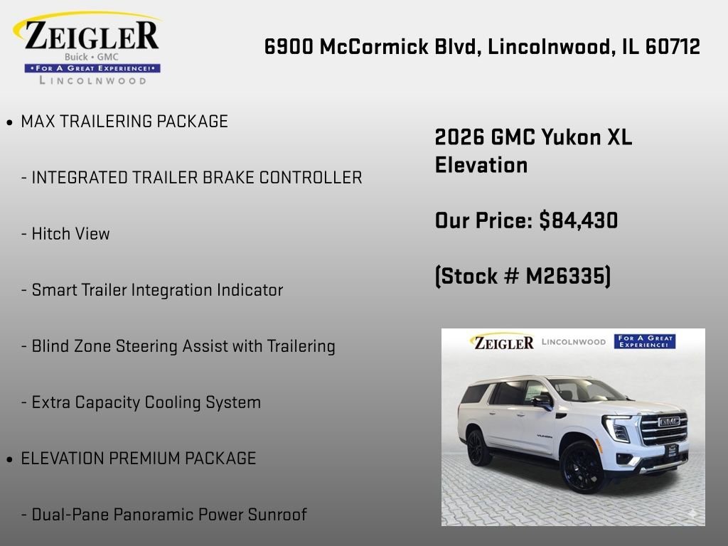 New 2026 Summit White GMC Elevation image 12