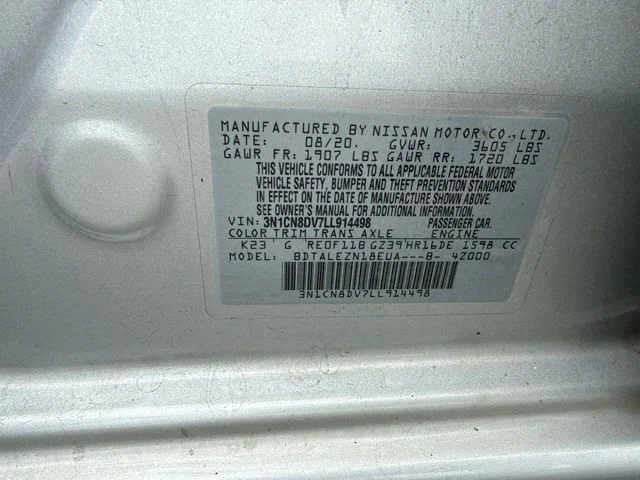 Certified Used 2020 Silver Nissan 1.6 S image 16