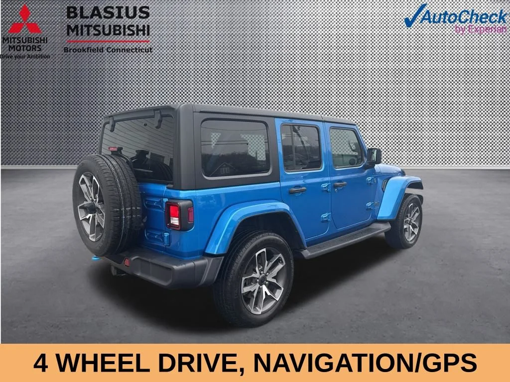 Used 2024 Blue Jeep Sport S 4xe image 3