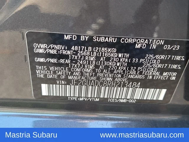 Used 2024 Gray Subaru Premium image 8