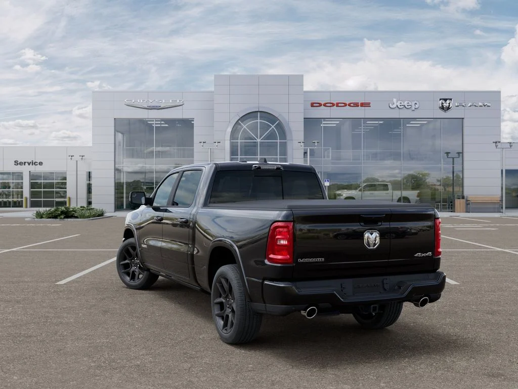 New 2026 Diamond Black Crystal Pearl-Coat Exterior Paint RAM Laramie image 3