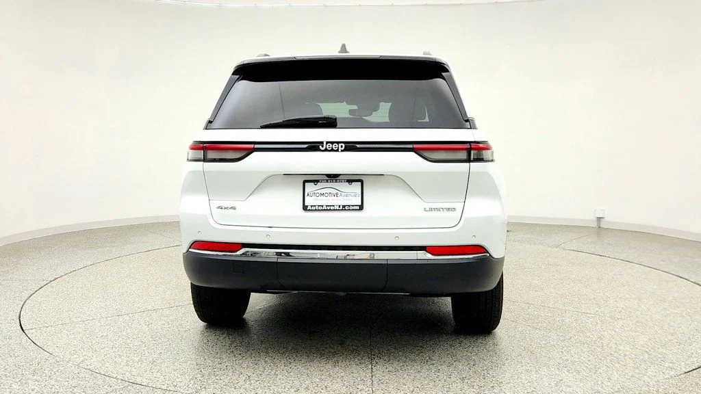 Used 2023 Bright White Clearcoat Jeep Limited 4x4 w/ 18