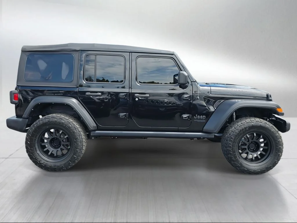 Used 2022 Black Clearcoat Jeep Unlimited Willys image 2