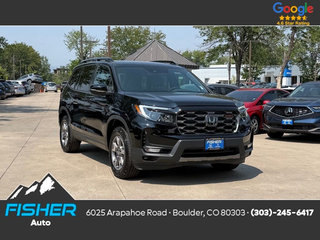 Used 2023 Obsidian Blue Pearl Honda TrailSport image 1