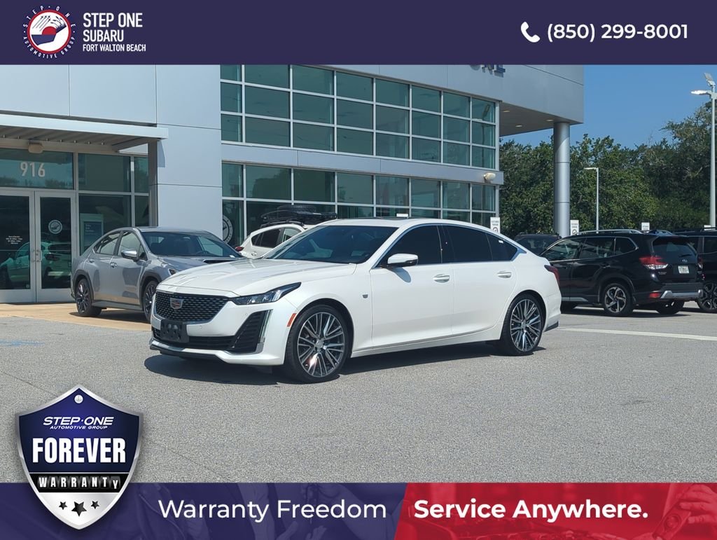 Used 2023 White Cadillac Premium Luxury image 1