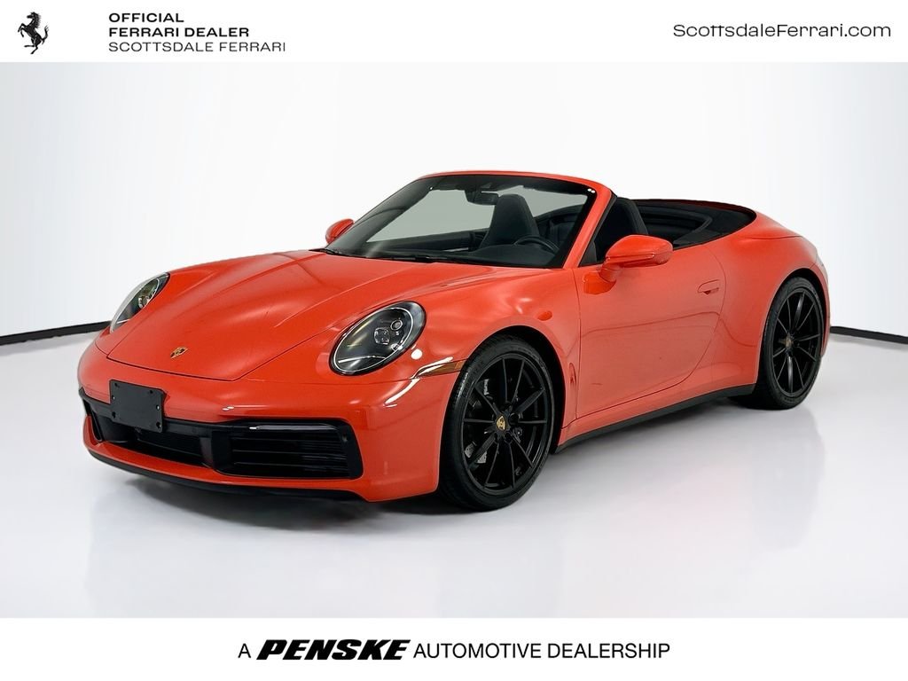 Used 2021 Lava Orange Porsche Carrera image 1