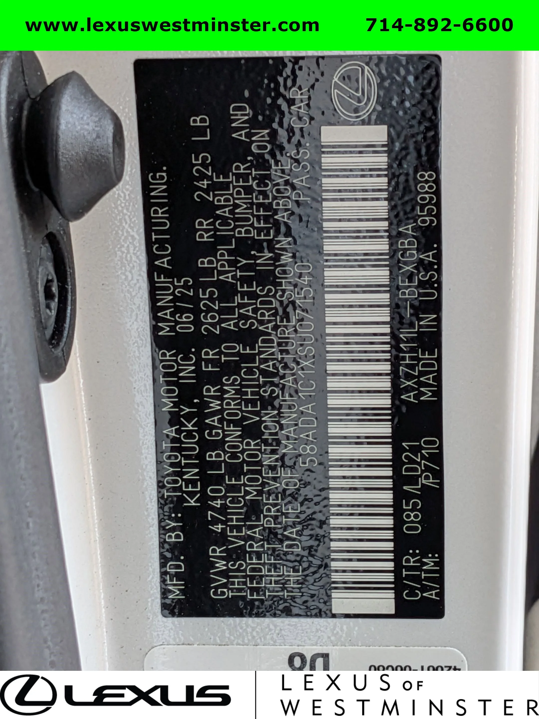 Certified Used 2025 EMINENT WHITE PEARL Lexus ES 300h image 25
