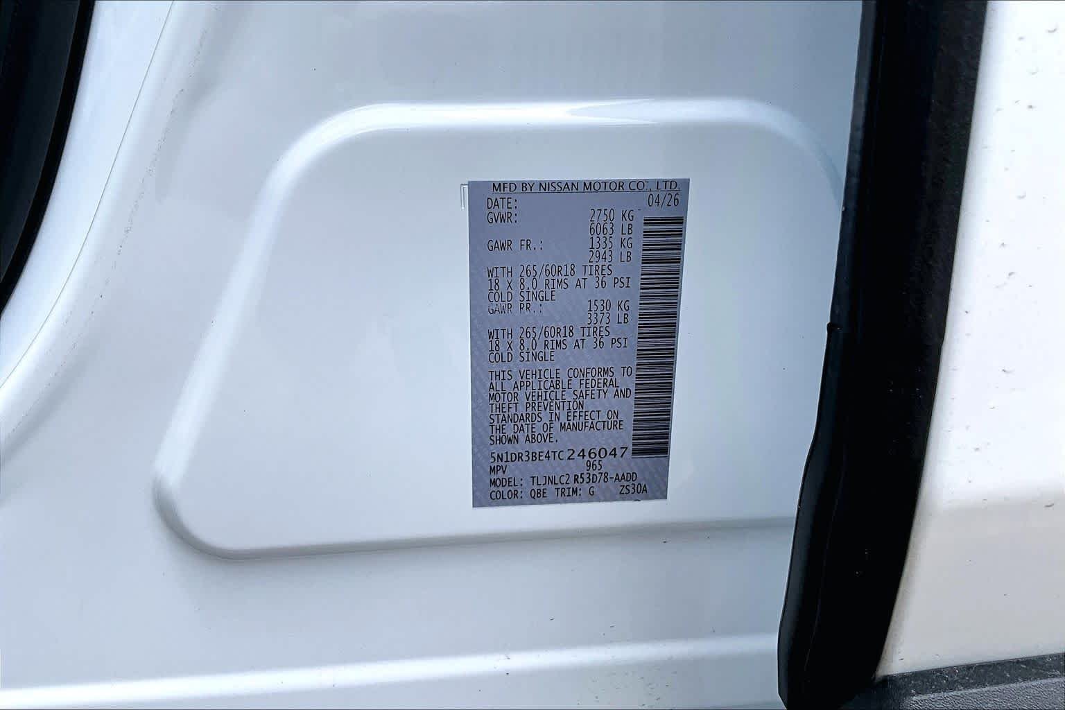 New 2026 Everest White Pearl Tricoat Nissan Rock Creek image 17
