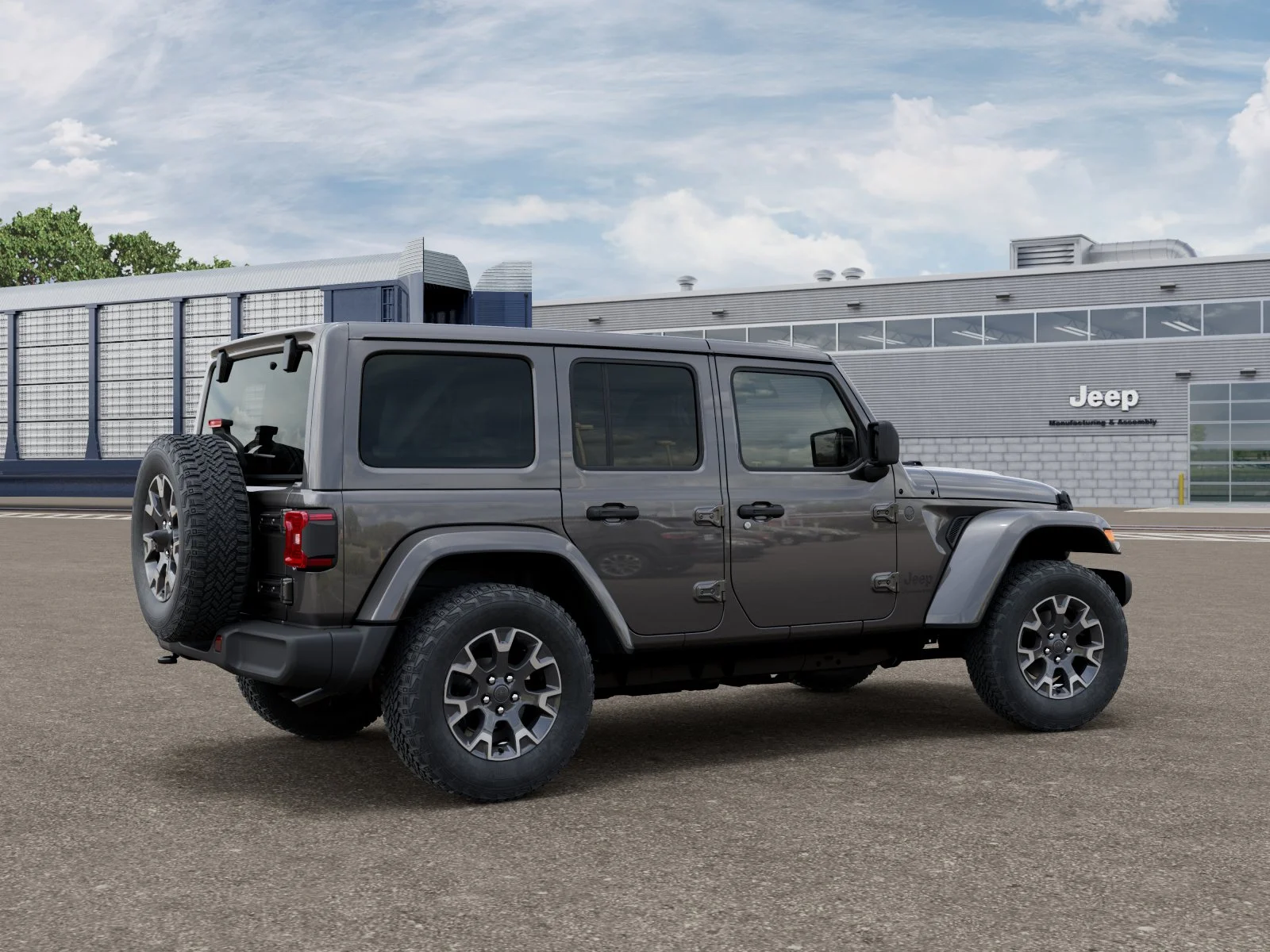 New 2026 Granite Crystal Metallic Clear-Coat Exterior Paint Jeep Sahara image 2