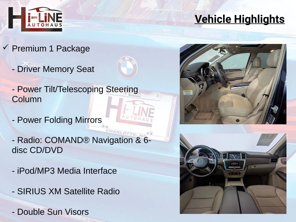 Used 2013 Blue Mercedes-Benz ML 350 image 24