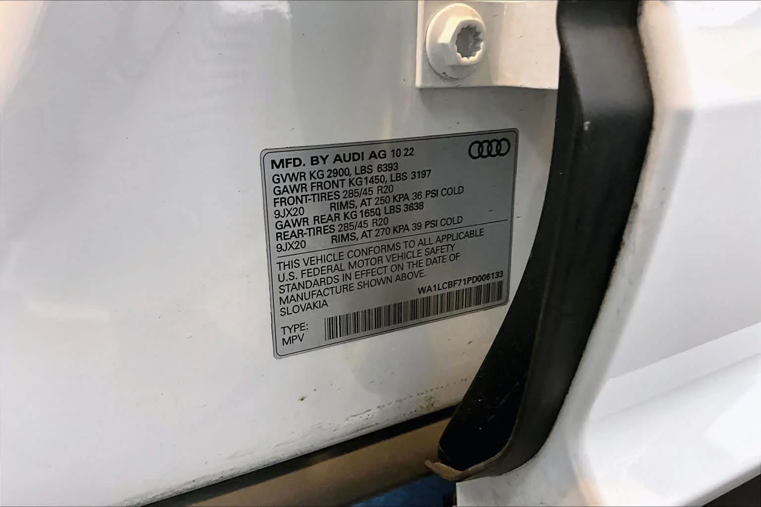 Used 2023 Glacier White Metallic Audi Premium Plus image 34