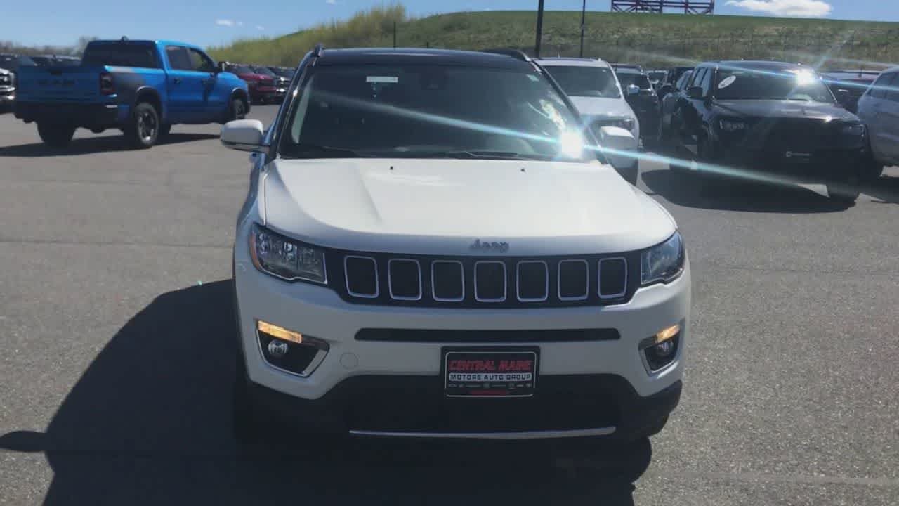 Used 2021 Pearl White Tri-Coat Jeep Limited image 3