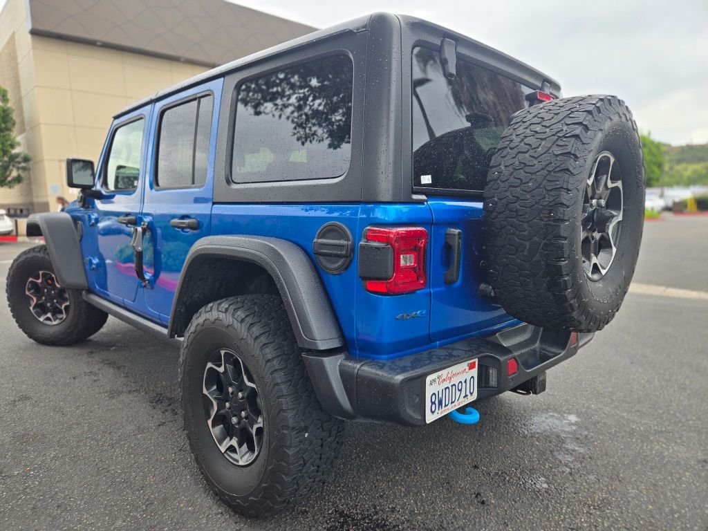 Used 2021 Blue Jeep Unlimited Rubicon 4xe image 5
