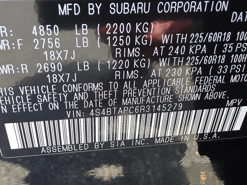 Used 2024 Black Subaru Touring image 35