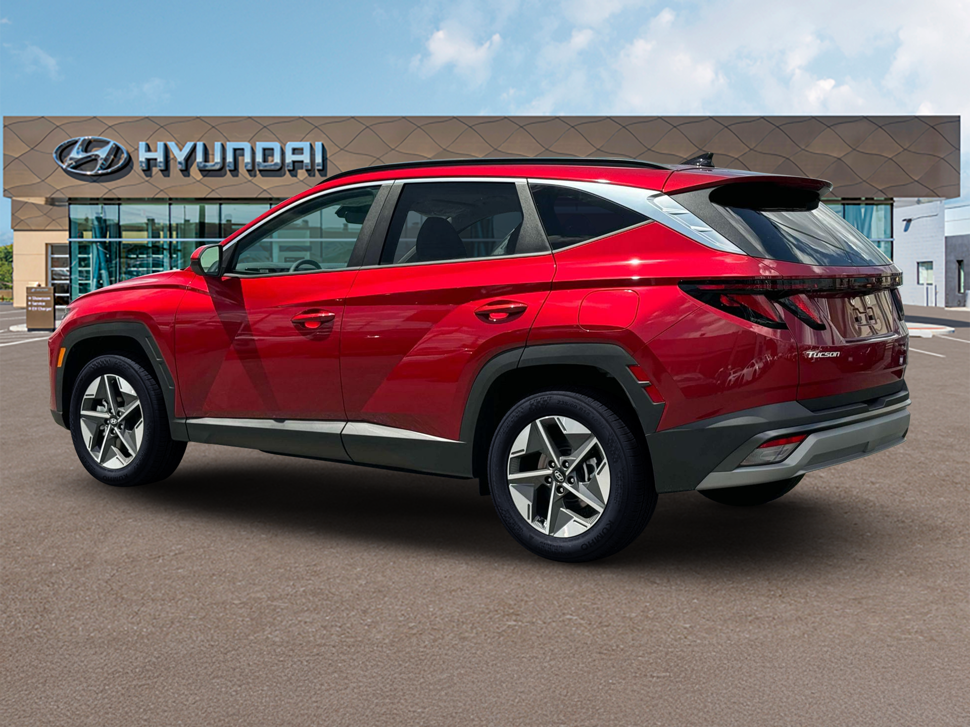 New 2025 Red Hyundai SEL AWD image 4