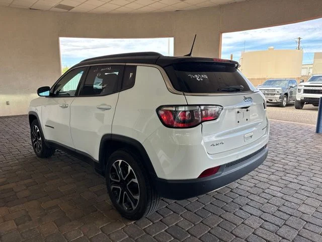 Used 2023 Bright White Clearcoat Jeep Limited image 2