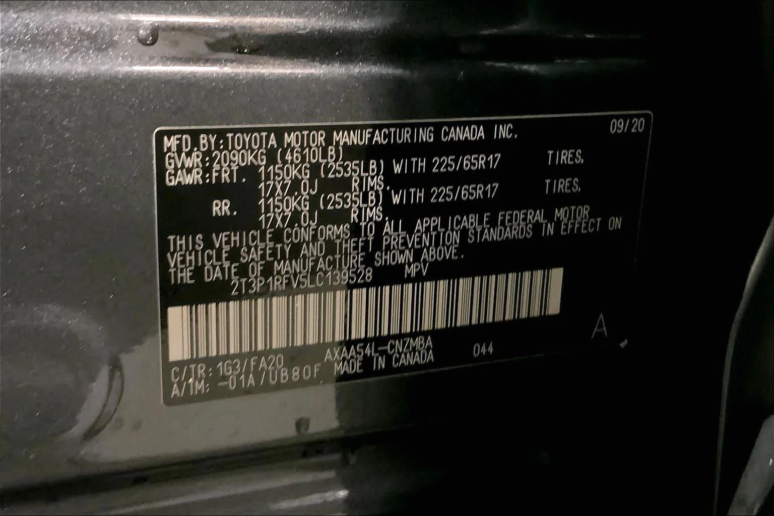Used 2020 Magnetic Gray Metallic Toyota XLE image 37