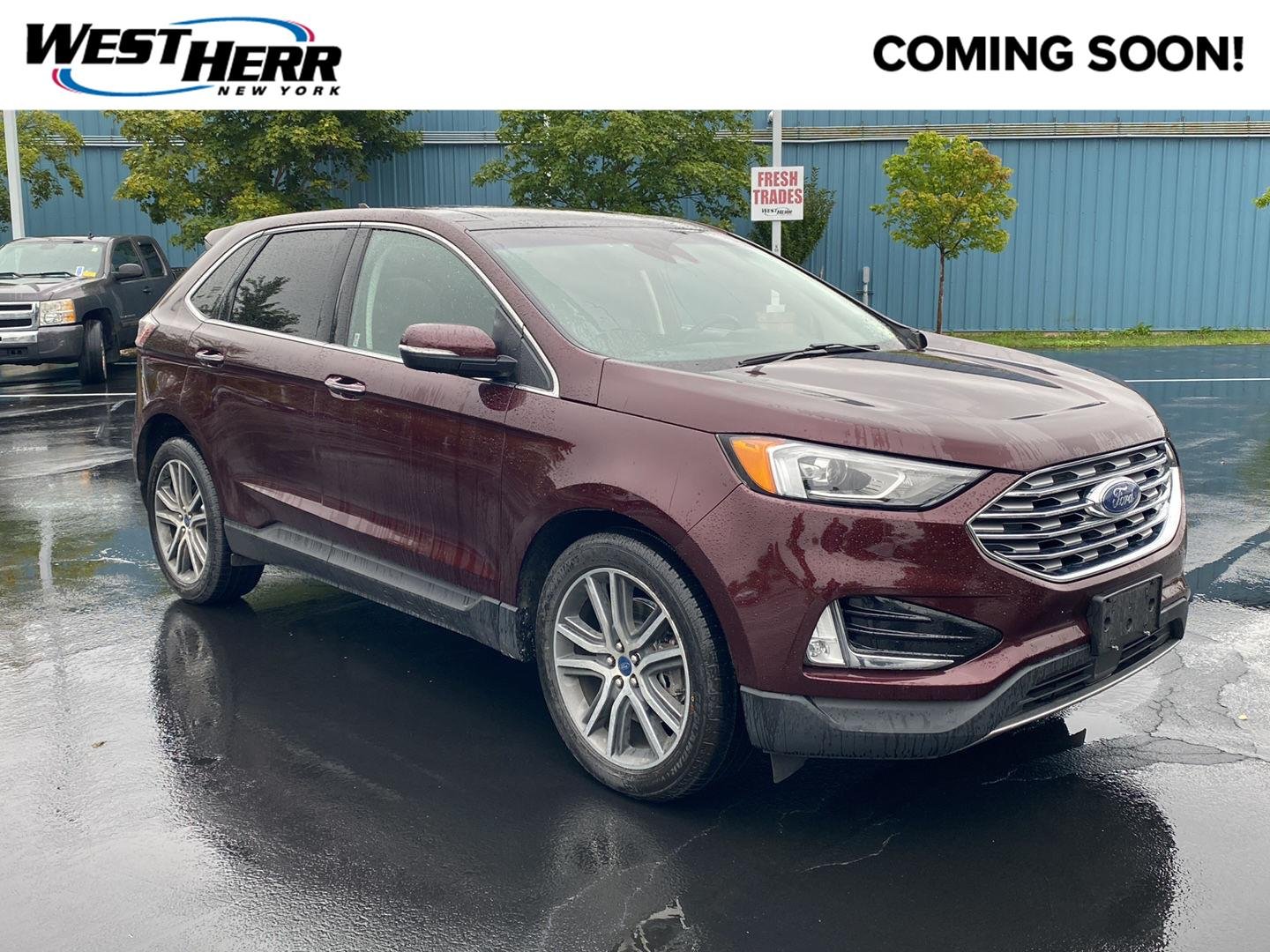 Used 2019 Burgundy Velvet Metallic Tinted Clearcoat Ford Titanium image 1