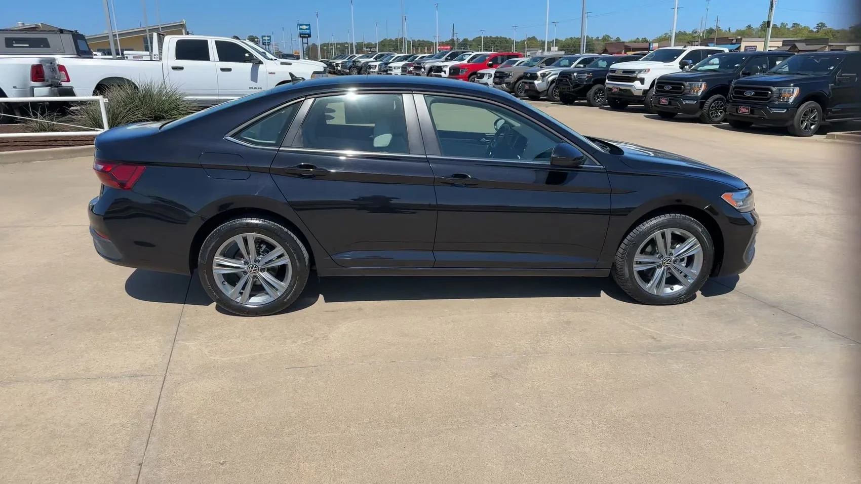 Used 2024 Black Volkswagen SE image 2