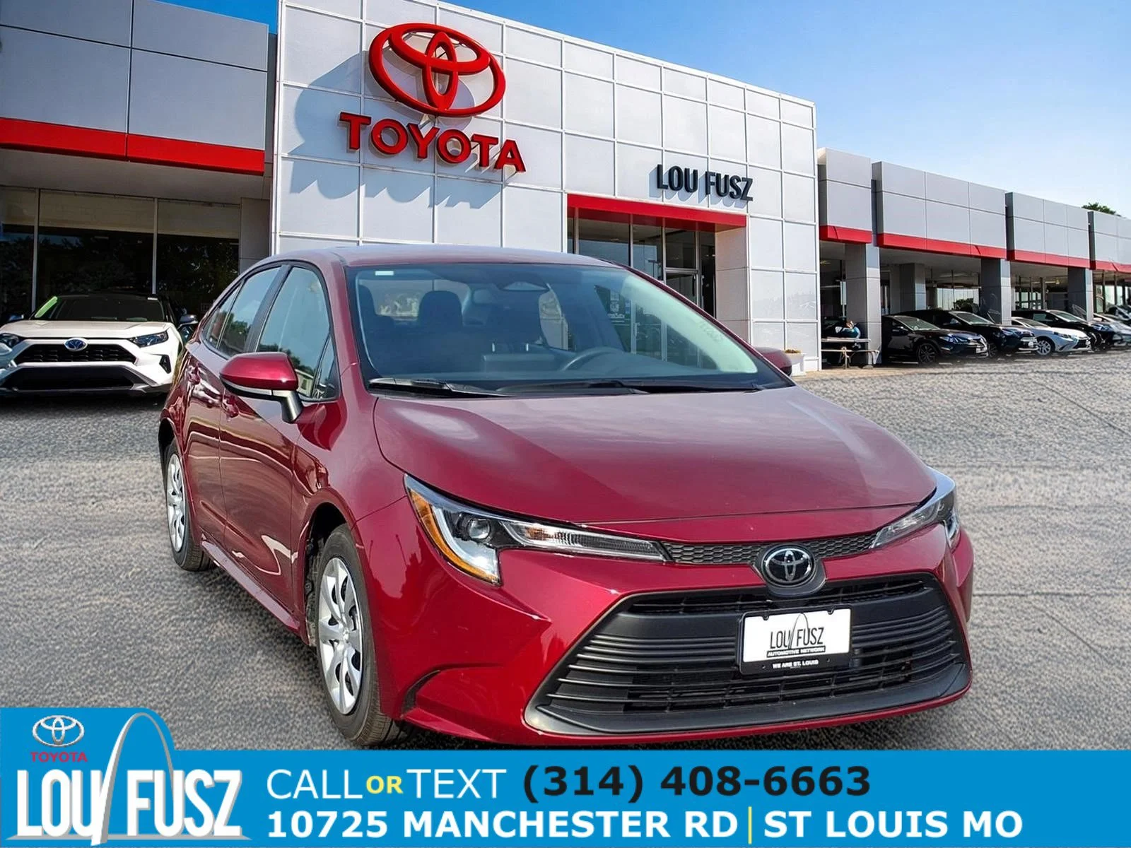 Certified Used 2026 Red Toyota LE image 1