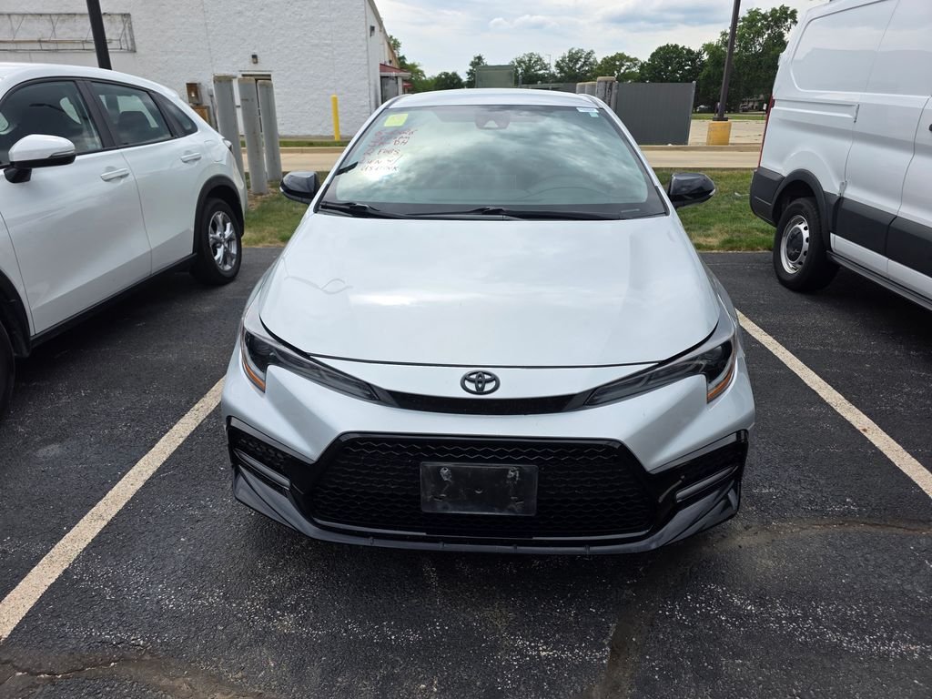 Used 2021 Classic Silver Metallic Toyota SE Nightshade image 1