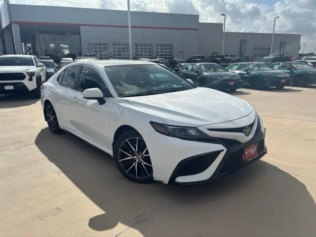 Used 2021 White Toyota SE image 1