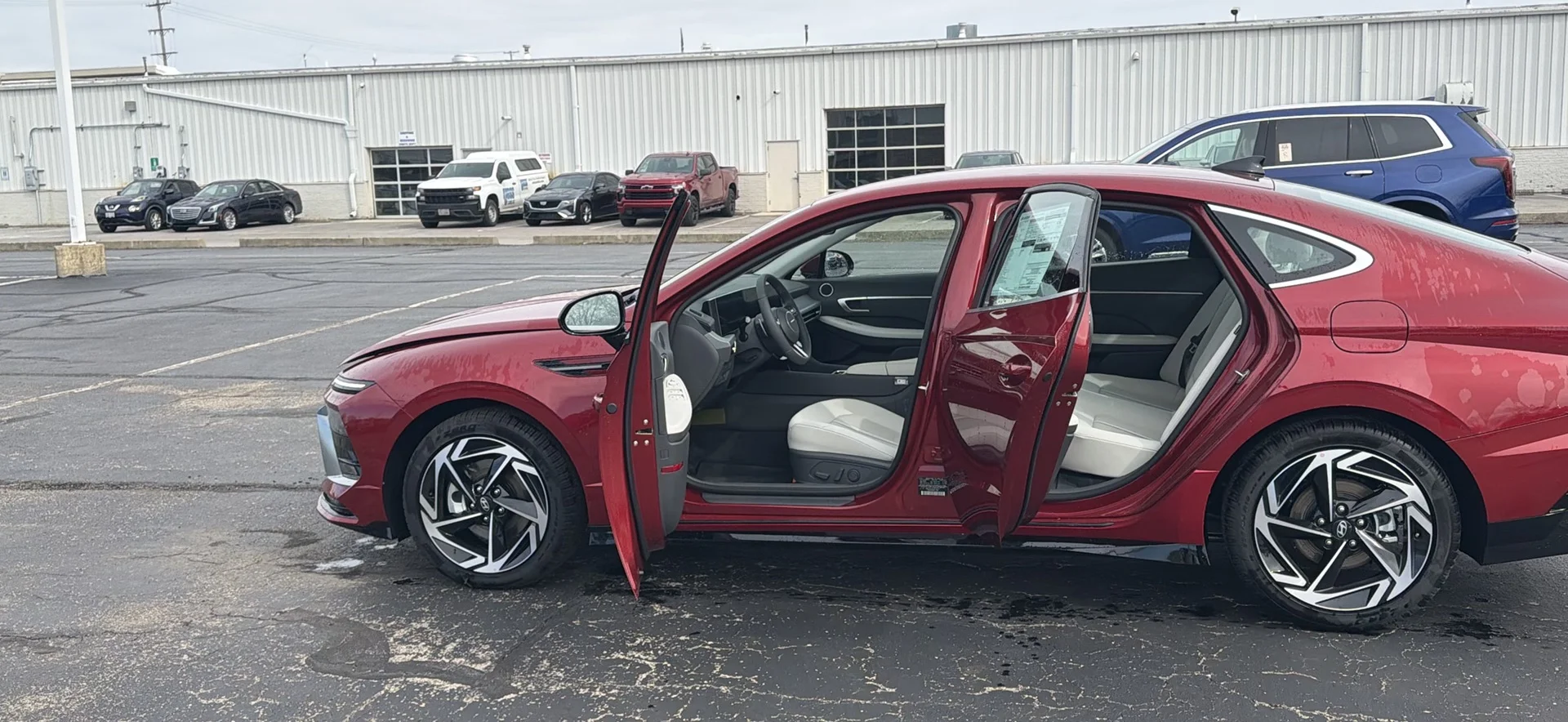 New 2026 Ultimate Red Metallic Hyundai SEL Sport image 9