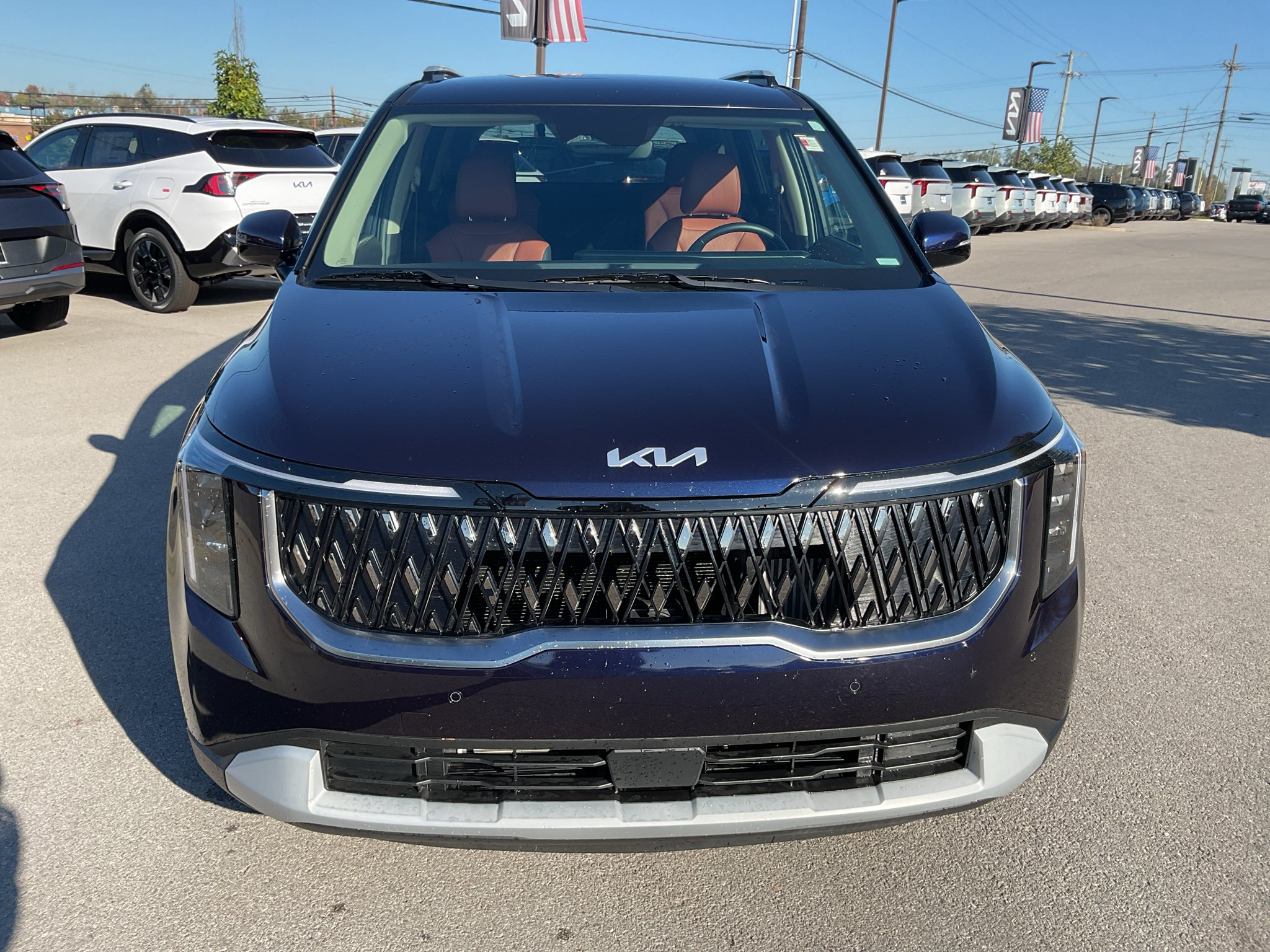 Used 2026 Deep Chroma Blue Kia EX image 3