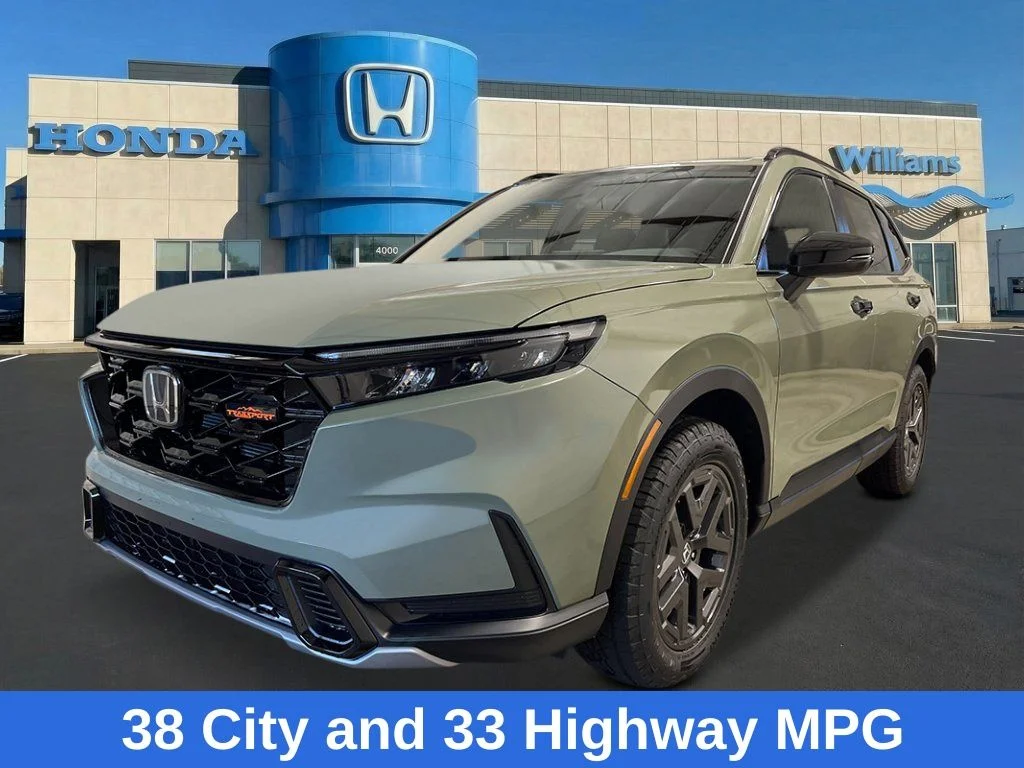 New 2026 Ash Green Metallic Honda AWD TrailSport Hybrid image 1