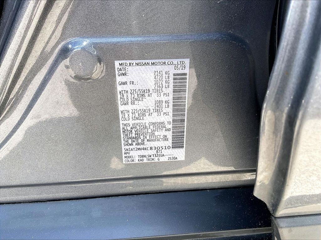Used 2019 Gun Metallic Nissan SL image 33
