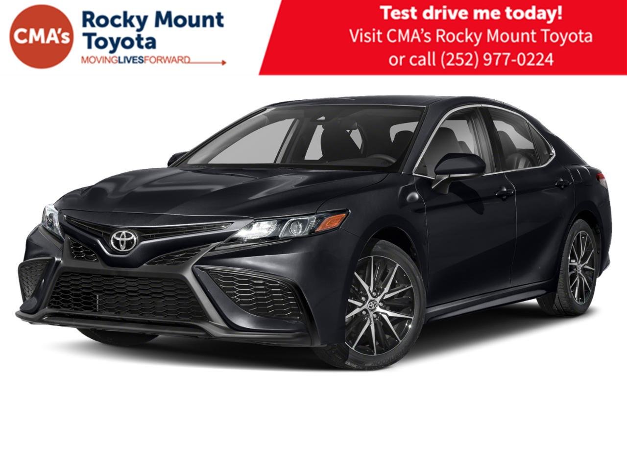 Used 2022 Midnight Black Metallic Toyota SE image 1