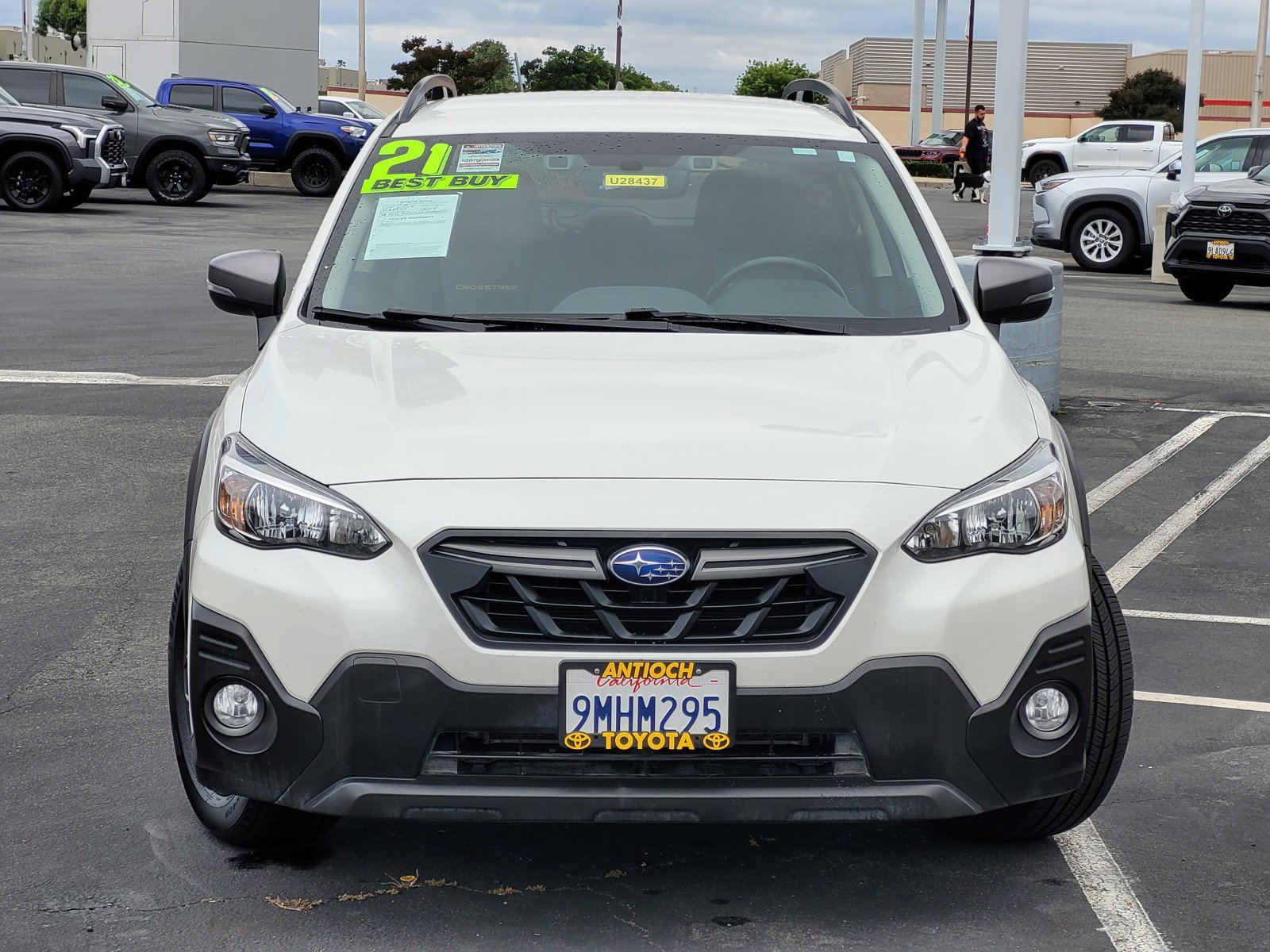 Used 2021 Crystal White Pearl Subaru Sport image 2