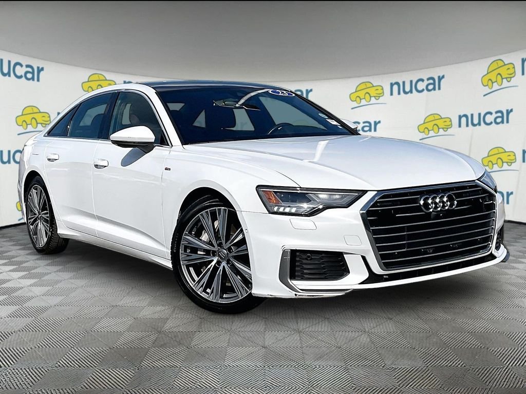 White 2023 Audi A6 Sedan All-Wheel Drive 7-Speed Automatic