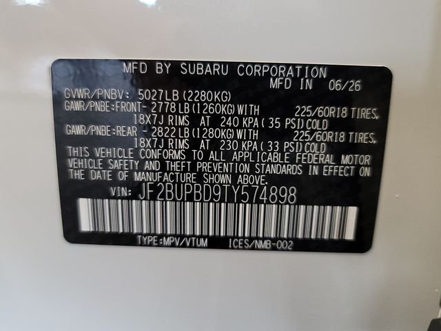 New 2026 CRYSTAL WHITE PEARL Subaru Premium image 36