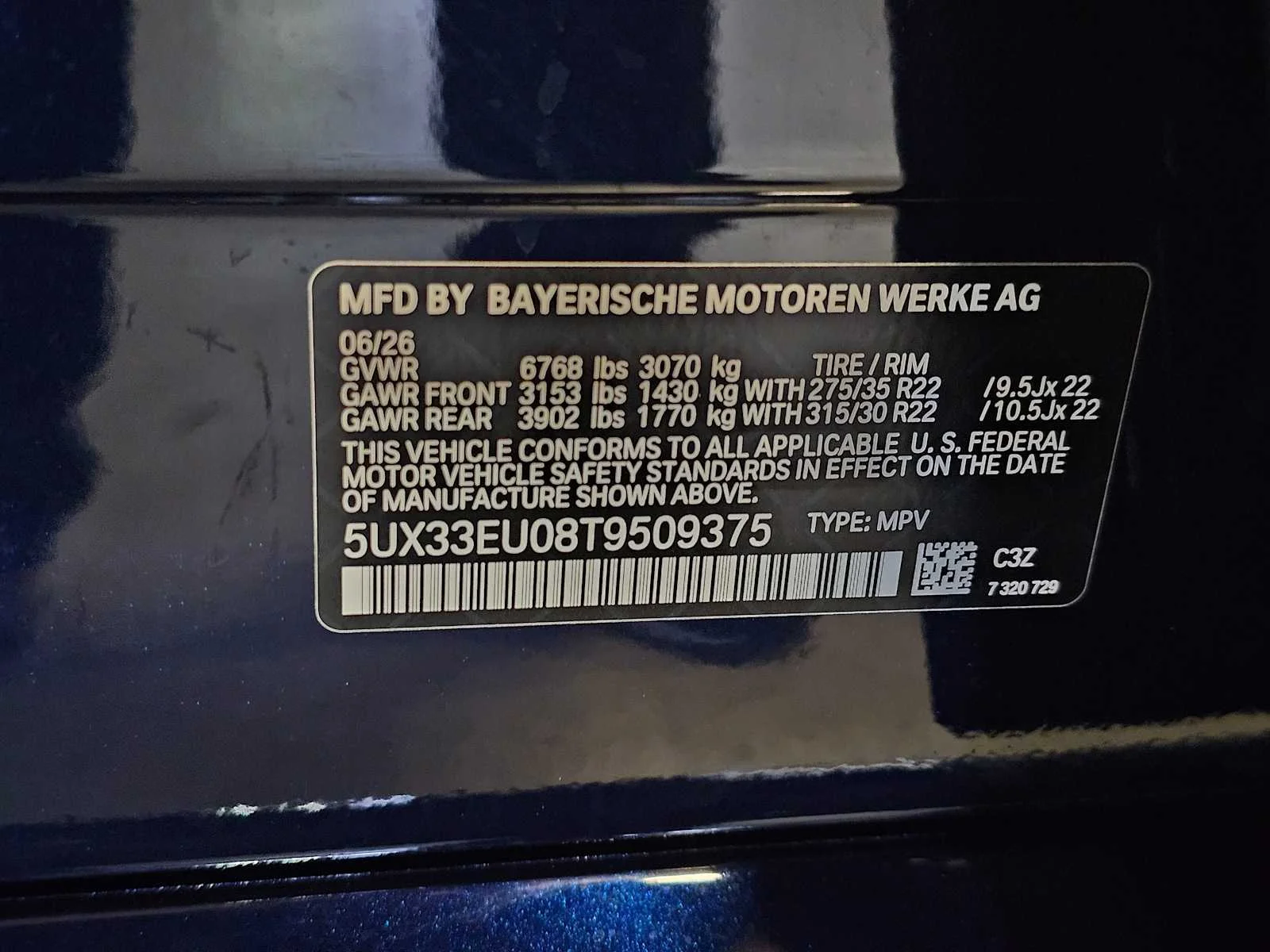 New 2026 Tanzanite Blue II Metallic BMW M60i image 34