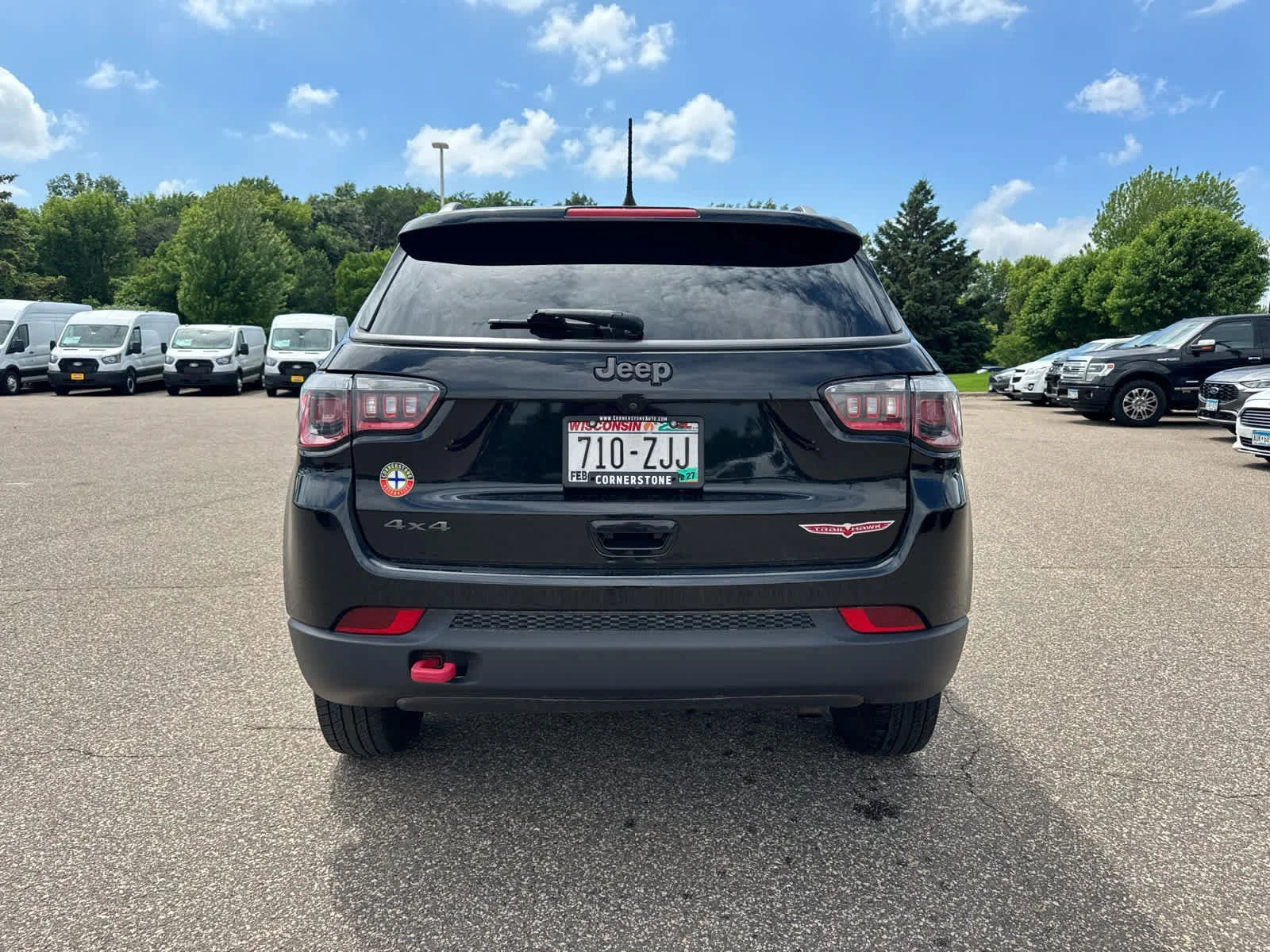Used 2018 Diamond Black Crystal Pearlcoat Jeep Trailhawk image 6