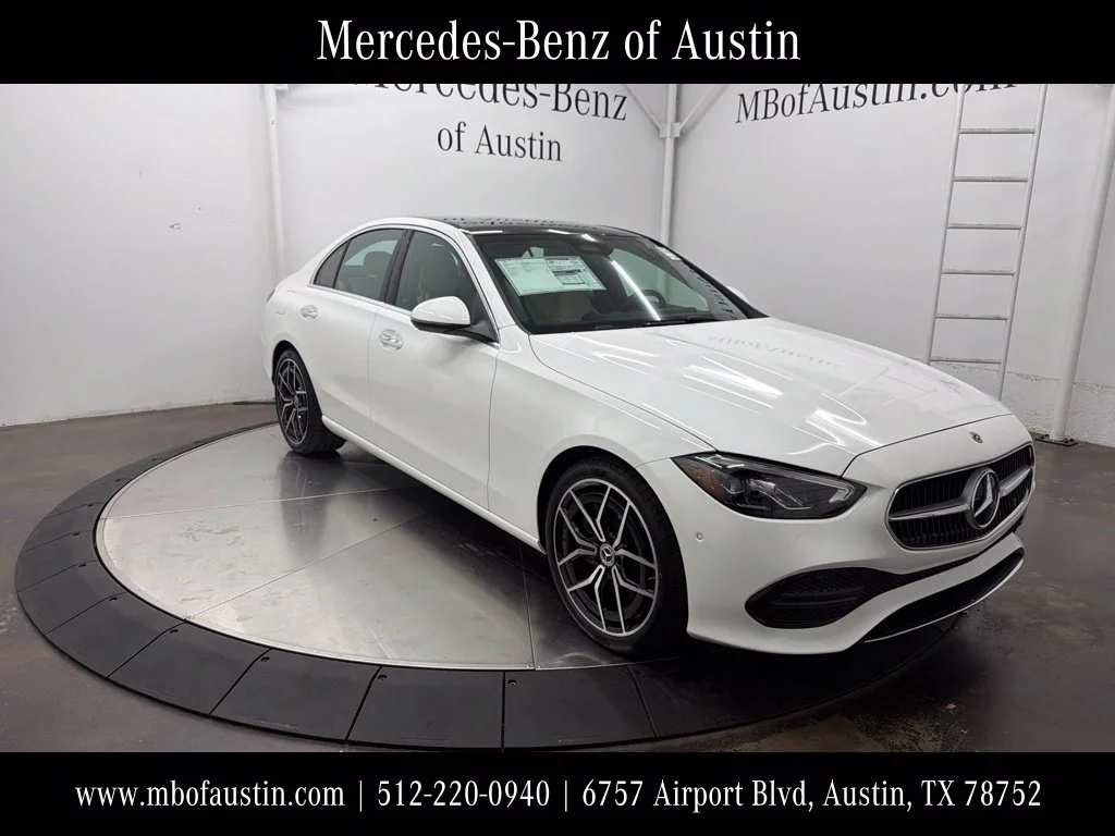 New 2027 White Mercedes-Benz C 300 image 1