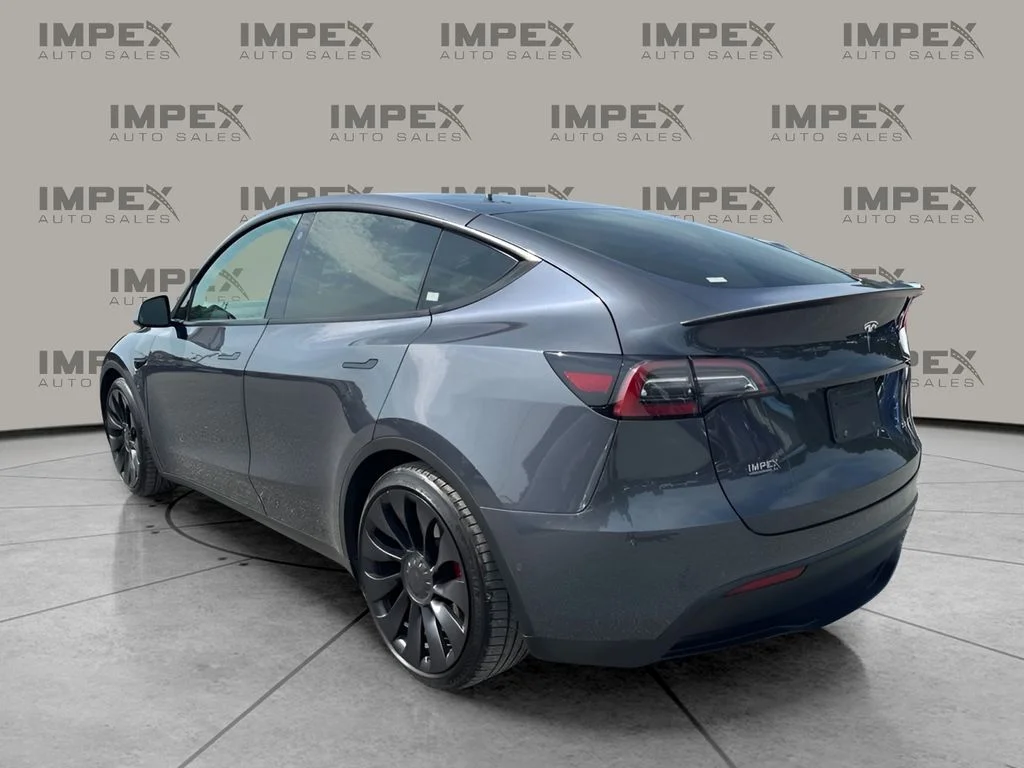 Used 2022 Gray Tesla Performance image 2