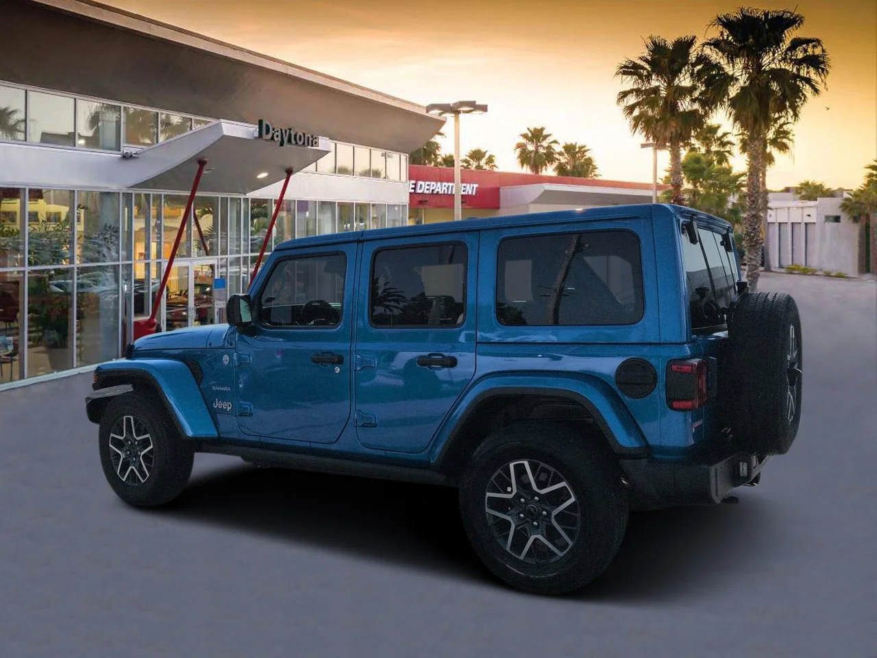 Used 2024 Blue Pearl Jeep Sahara image 5