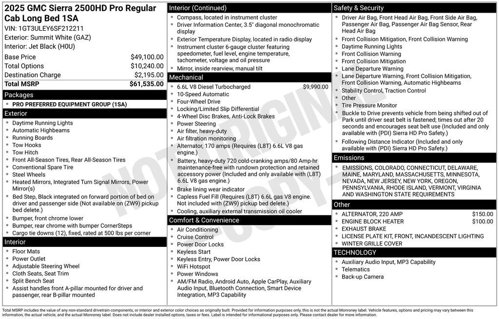 2025 GMC Sierra 2500HD Pro - Photo 6