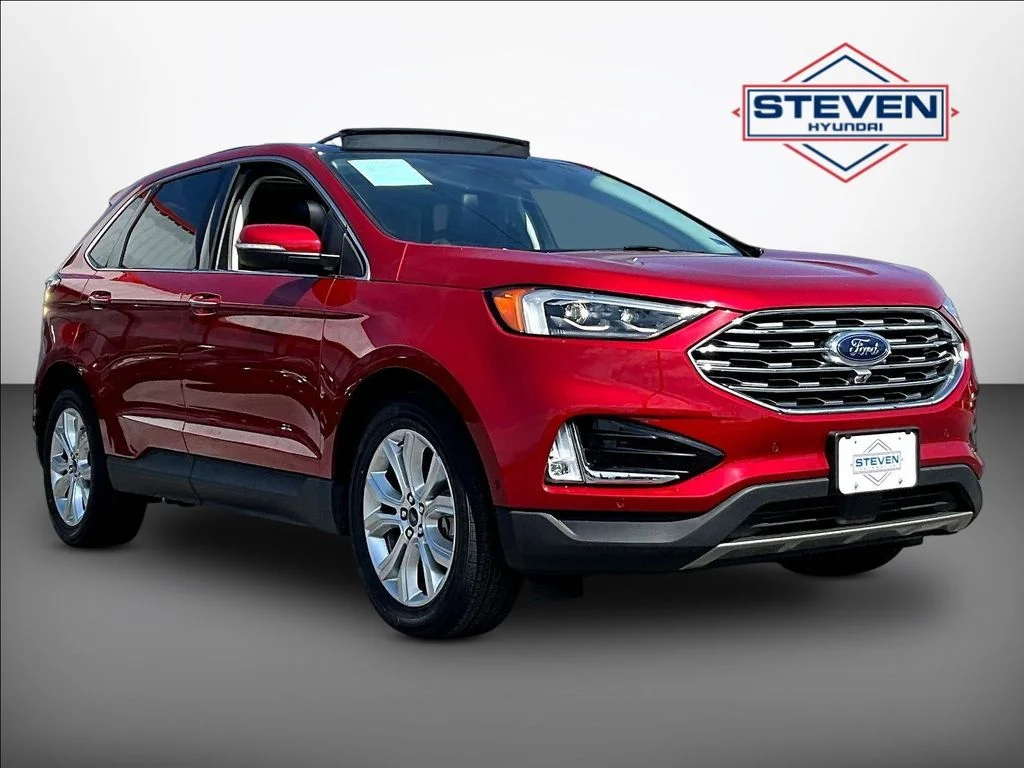 Used 2020 Red Ford Titanium image 1