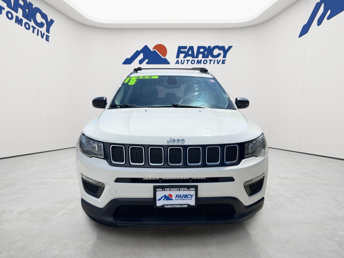 Used 2018 White Clearcoat Jeep Sport image 2