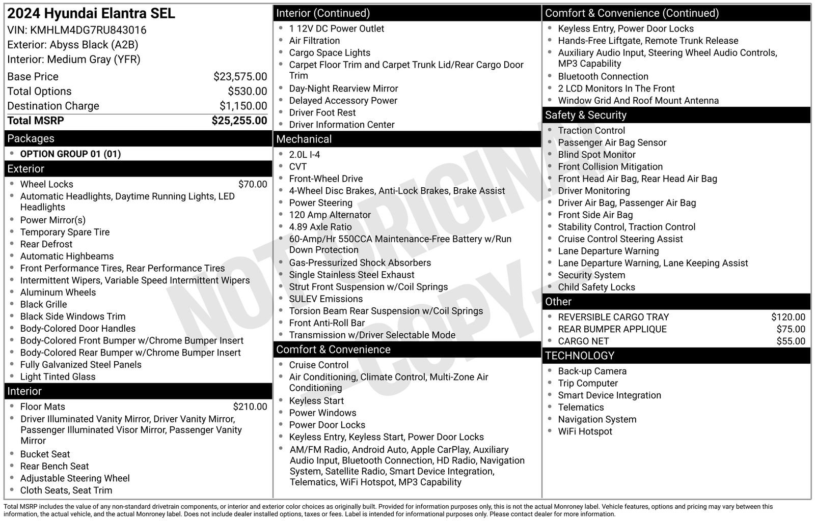 2024 Hyundai Elantra 2.0 SEL IVT's photo