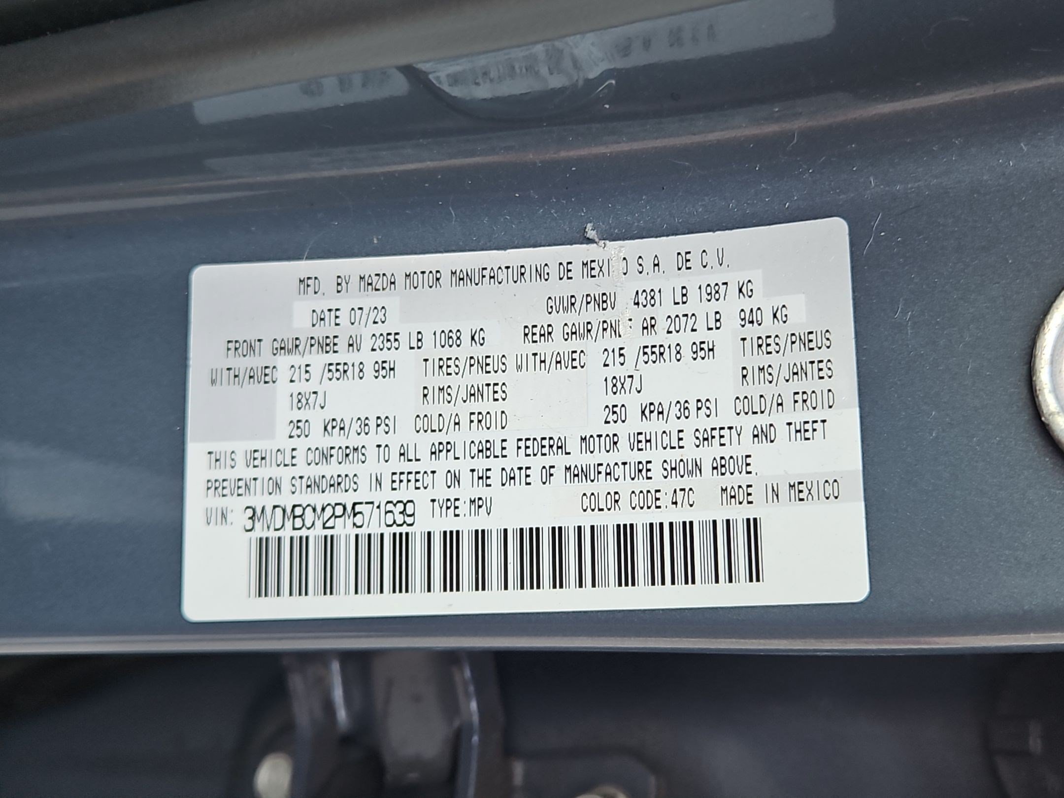 Certified Used 2023 Gray Mazda 2.5 S Carbon Edition image 34