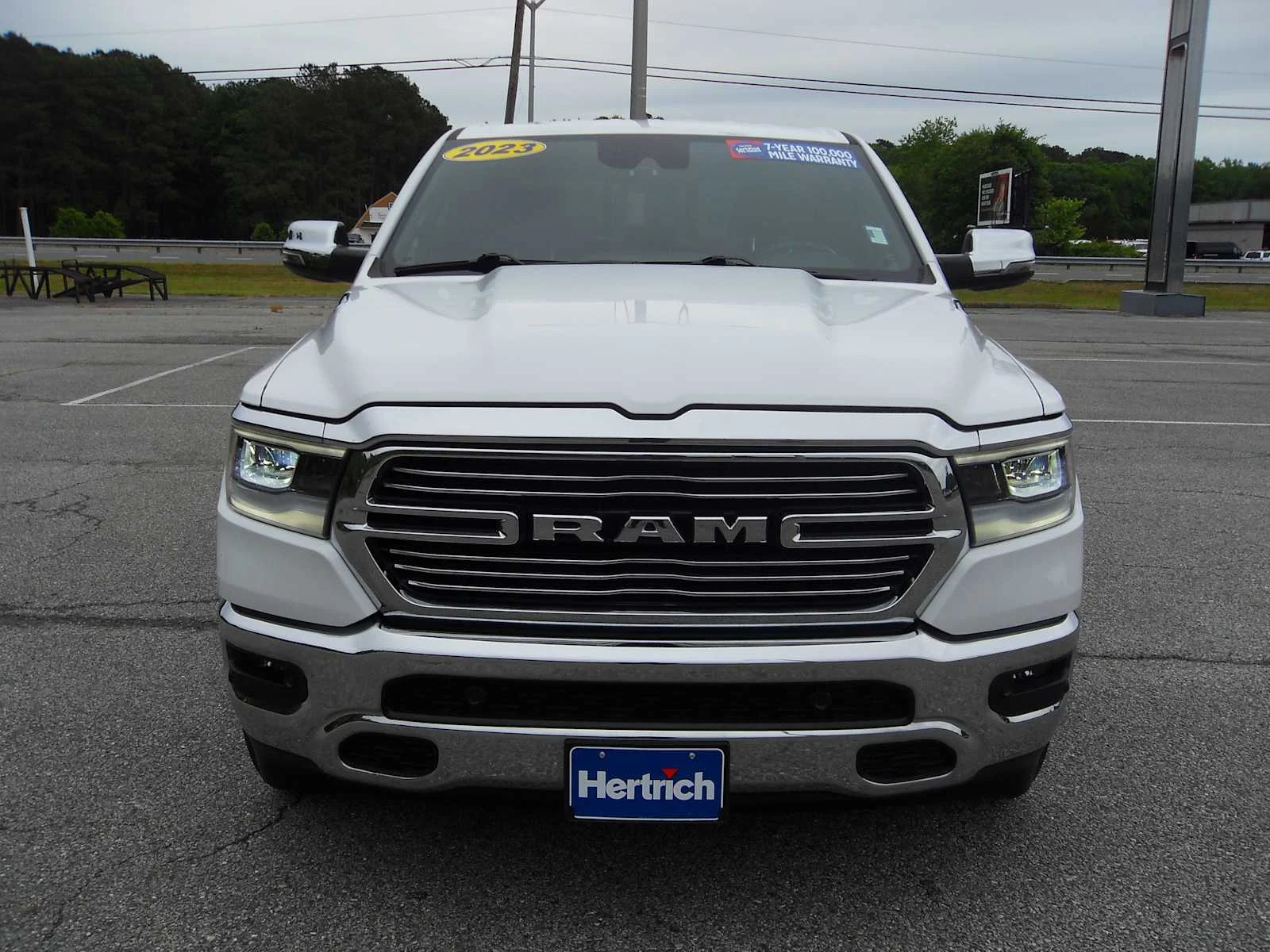 Used 2023 Bright White Clearcoat Ram Laramie image 8