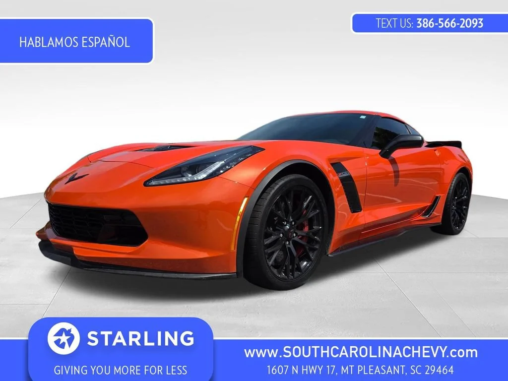 Used 2019 SEBRING ORANGE TINTCOAT Chevrolet Z06 2LZ image 1