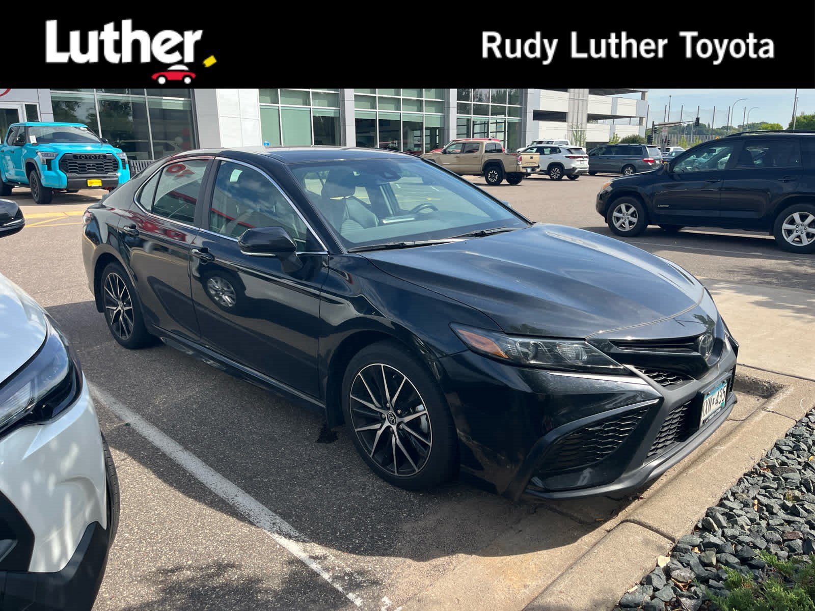 Certified Used 2024 Midnight Black Metallic Toyota SE image 1