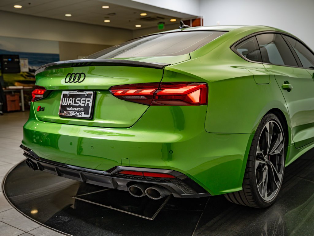 Used 2023 Java Green Metallic Audi Premium Plus image 17