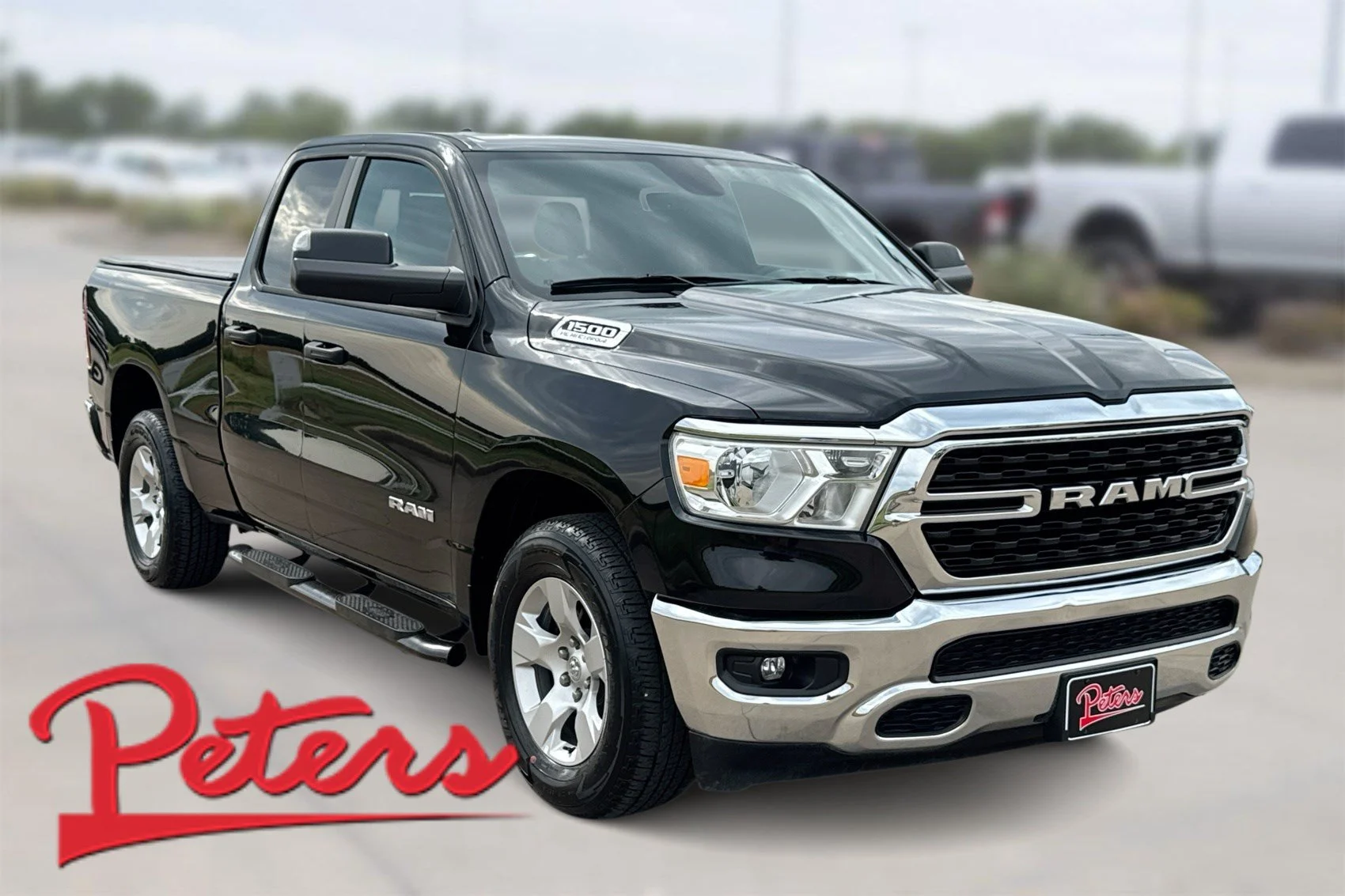 Used 2024 Diamond Black Crystal Pearlcoat Ram Big Horn image 1