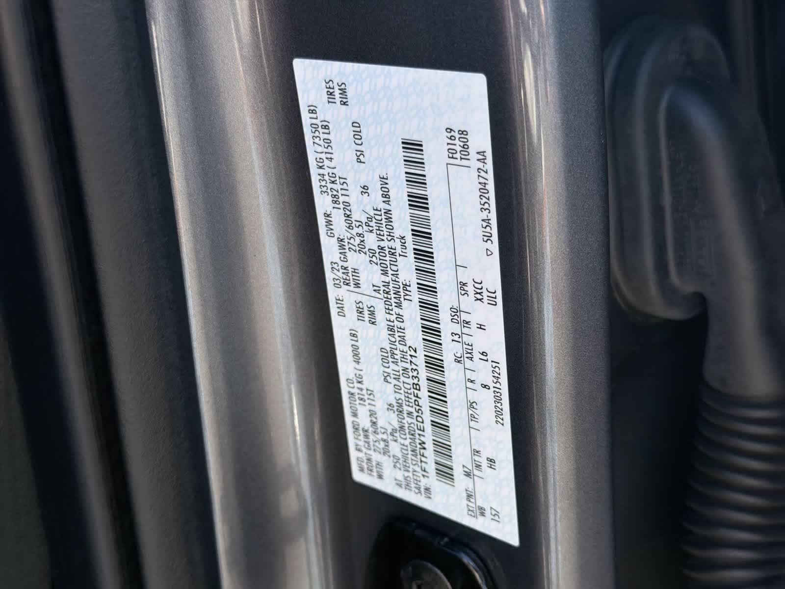 Certified Used 2023 Carbonized Gray Metallic Ford LARIAT image 38